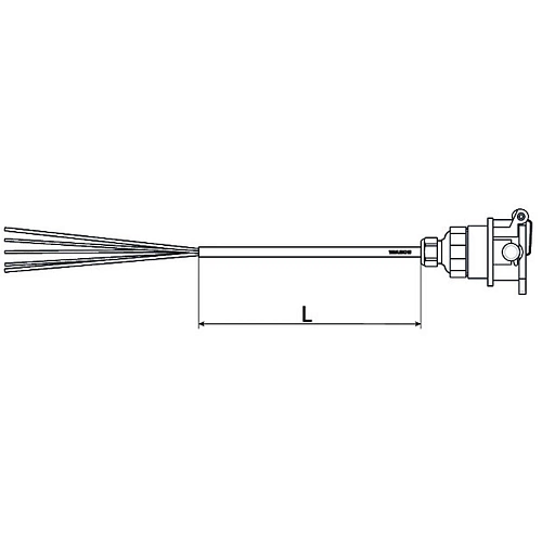 CABLE WITH SOCKET 4491420500 WABCO