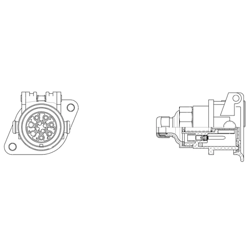 ABS SOCKET (7PIN) 4460084042 WABCO