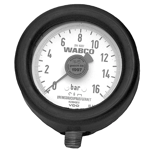 PRESSURE GAUGE, Ø 100 MM, MAX. 16 BAR, P 4530040070 WABCO