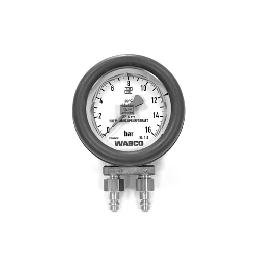 PRESSURE GAUGE, Ø 100 MM, 2X MAX. 16 BAR 4531970040 WABCO