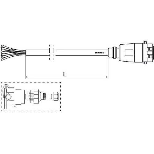 SUPPLY CABLE EBS 4493731800 WABCO